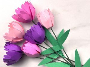Paper Tulip SVG Files