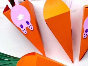 Paper Carrot And Bunny SVG