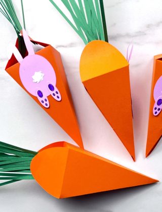 How To Make Paper Carrots – Easter Treat Holder