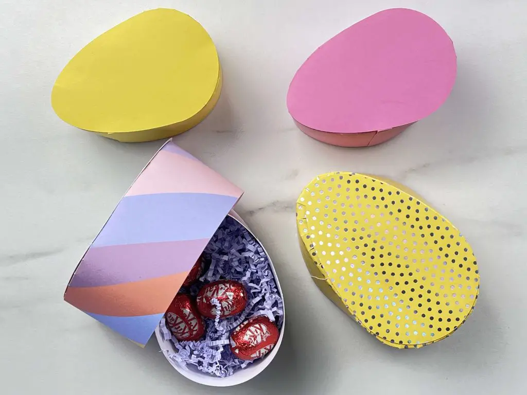 Paper Egg Candy Box
