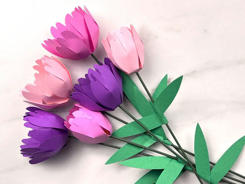 DIY Paper Tulips