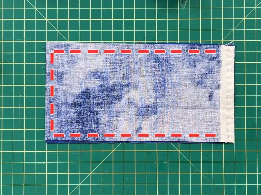 Custom Card Game Pouch - sew lines