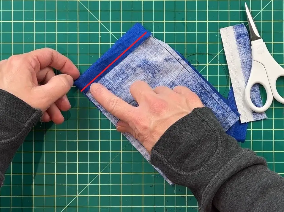 Custom Card Game Pouch sew lines