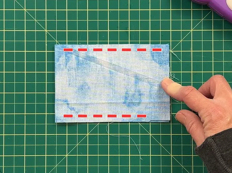 Custom Card Game Pouch sew lines