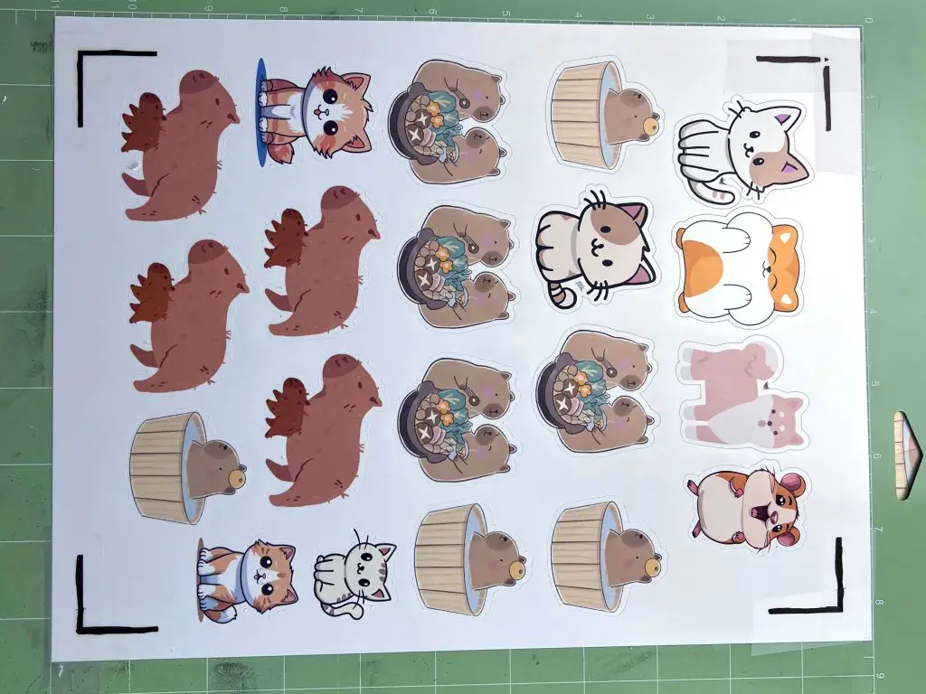 Koala Inkjet Vinyl Sticker Paper Cut with Cricut Explore Air 2