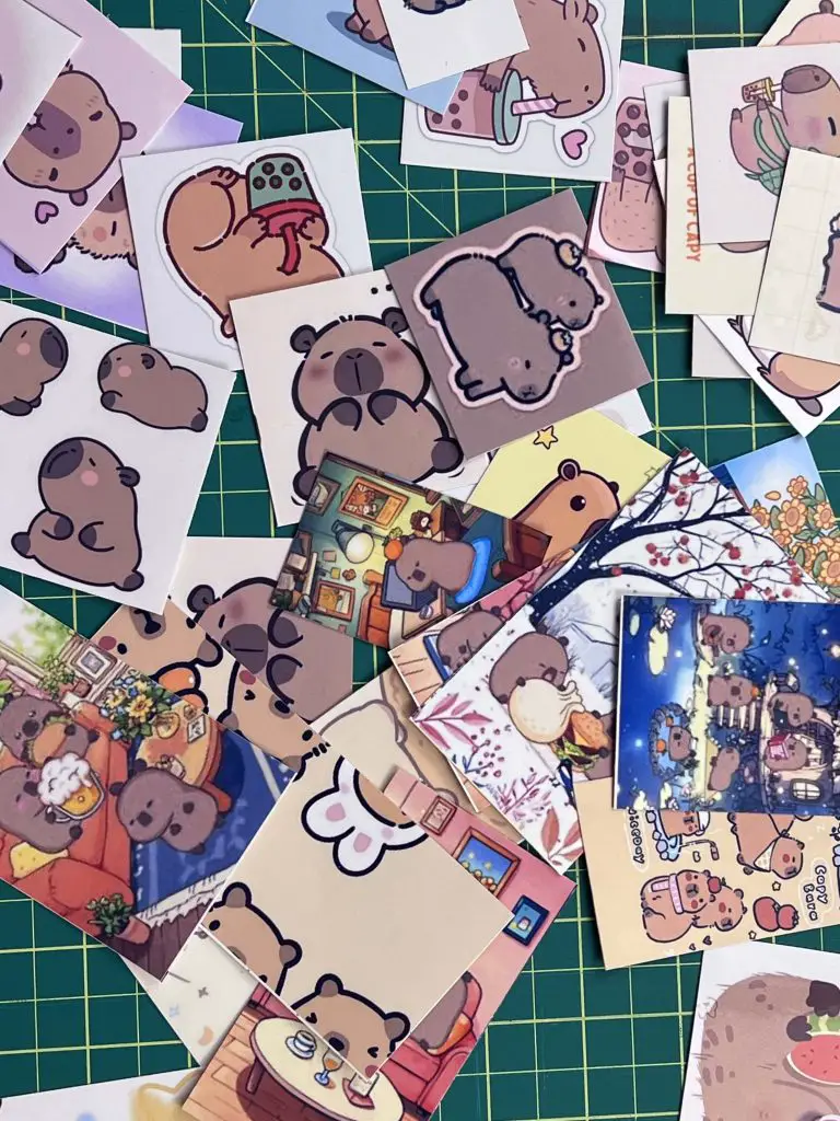 Koala Inkjet Vinyl Sticker Paper Square Stickers Cut with paper cutter