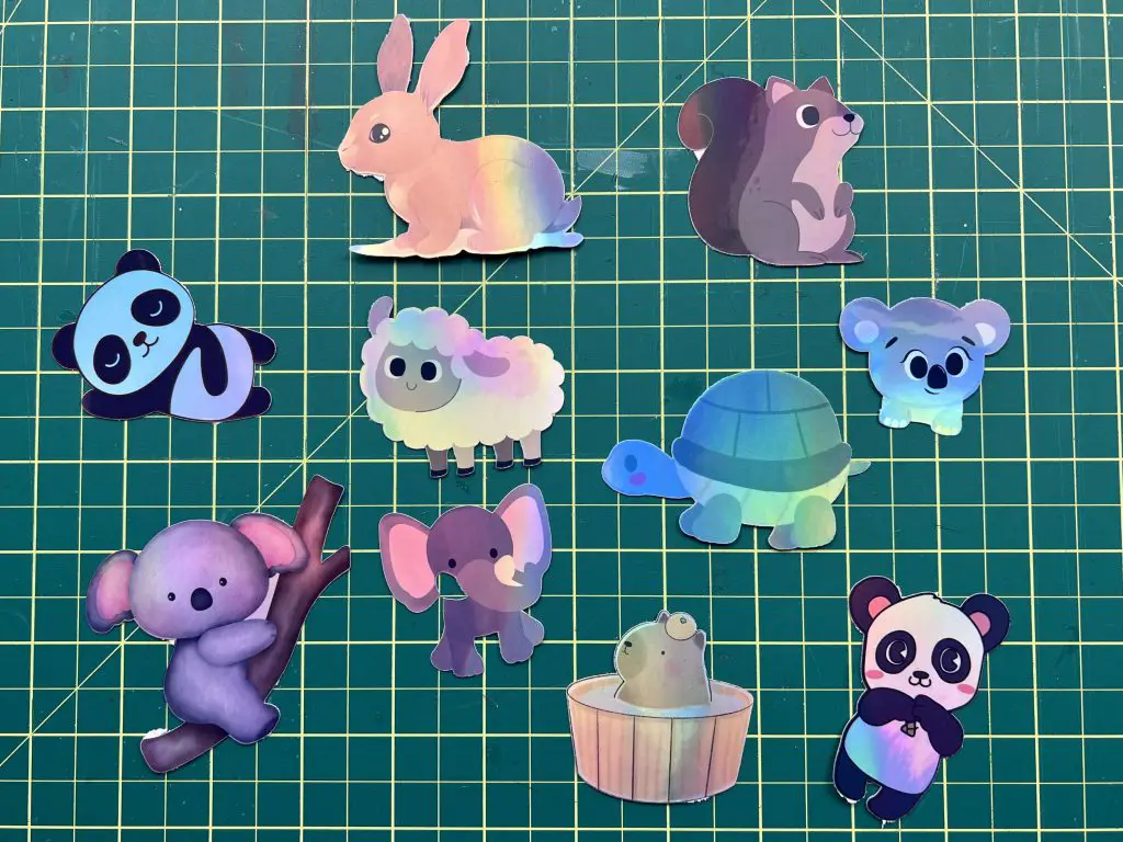 Koala Holographic Printable Vinyl Sticker Paper Stickers