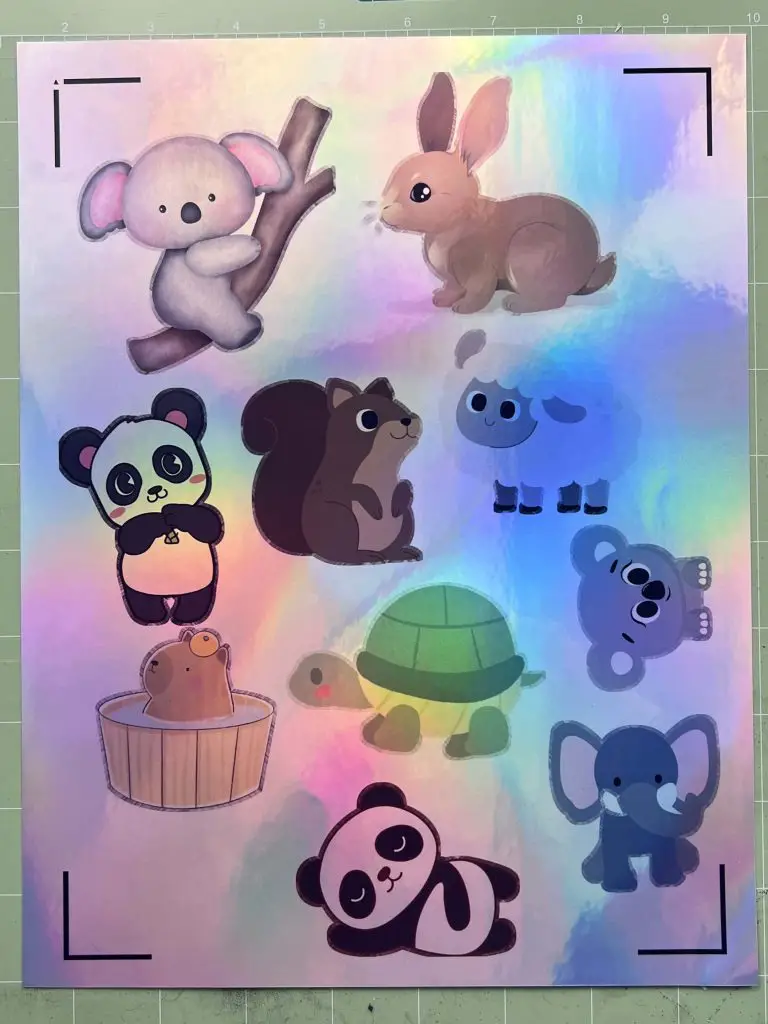 Koala Holographic Printable Vinyl Sticker Paper Printed