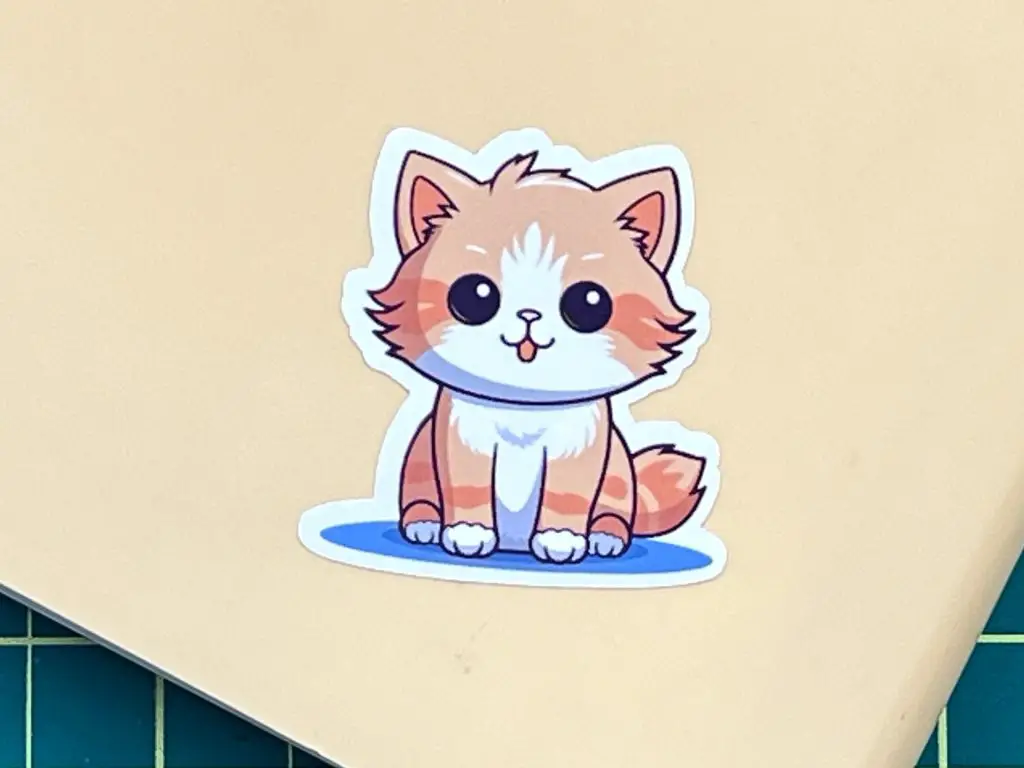 Koala Inkjet Vinyl Sticker Paper Stickers on book