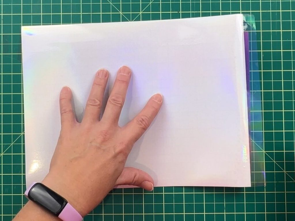 Applying Holographic Sticker Paper