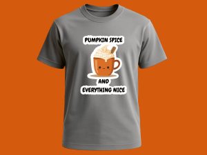 Pumpkin Spice Shirt Decal