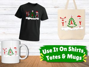 Festive Stethoscope Shirt SVG for Nurses & Doctors