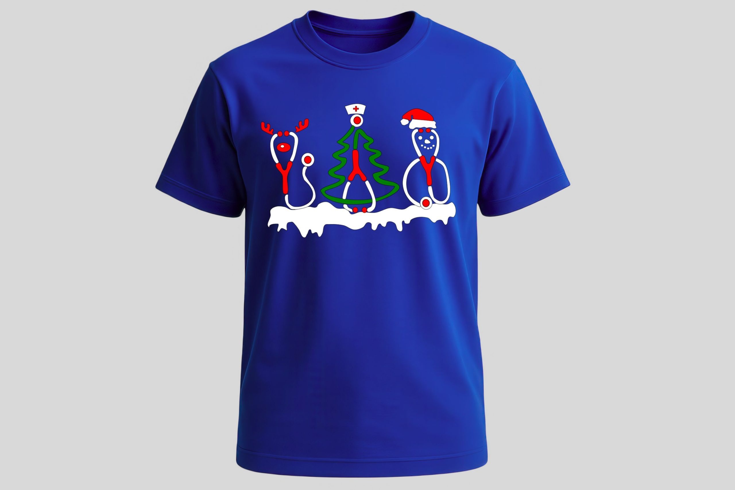 Festive Stethoscope Shirt SVG for Nurses & Doctors - Image 2
