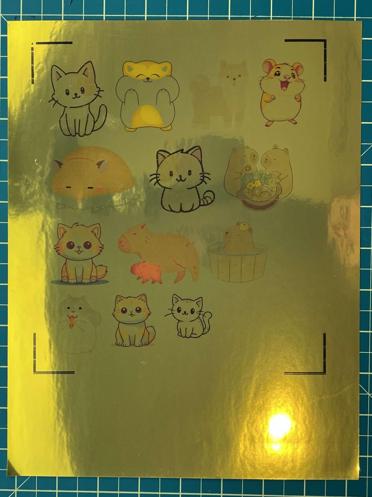 Koala Gold Foil Glossy Vinyl Sticker Paper Review