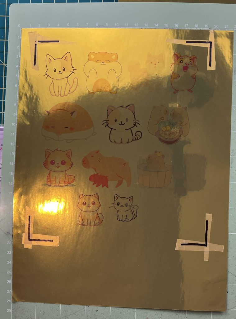 Koala Gold Foil Glossy Vinyl Sticker Paper Review
