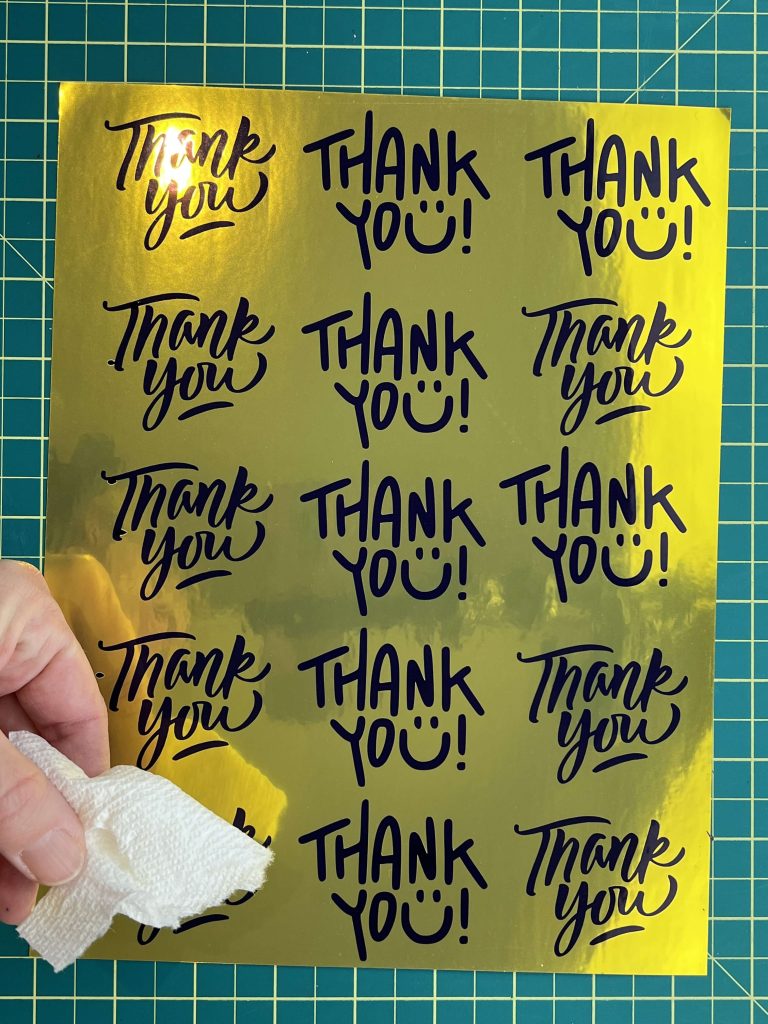 Koala Gold Foil Glossy Vinyl Sticker Paper Review