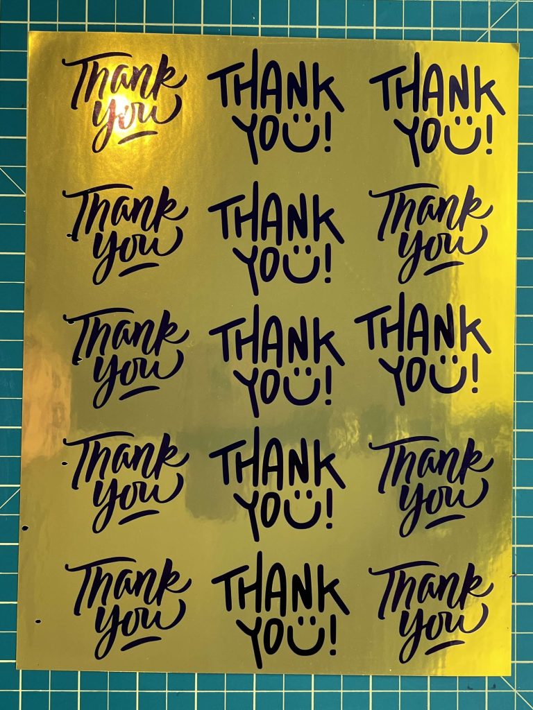 Koala Gold Foil Glossy Vinyl Sticker Paper Review