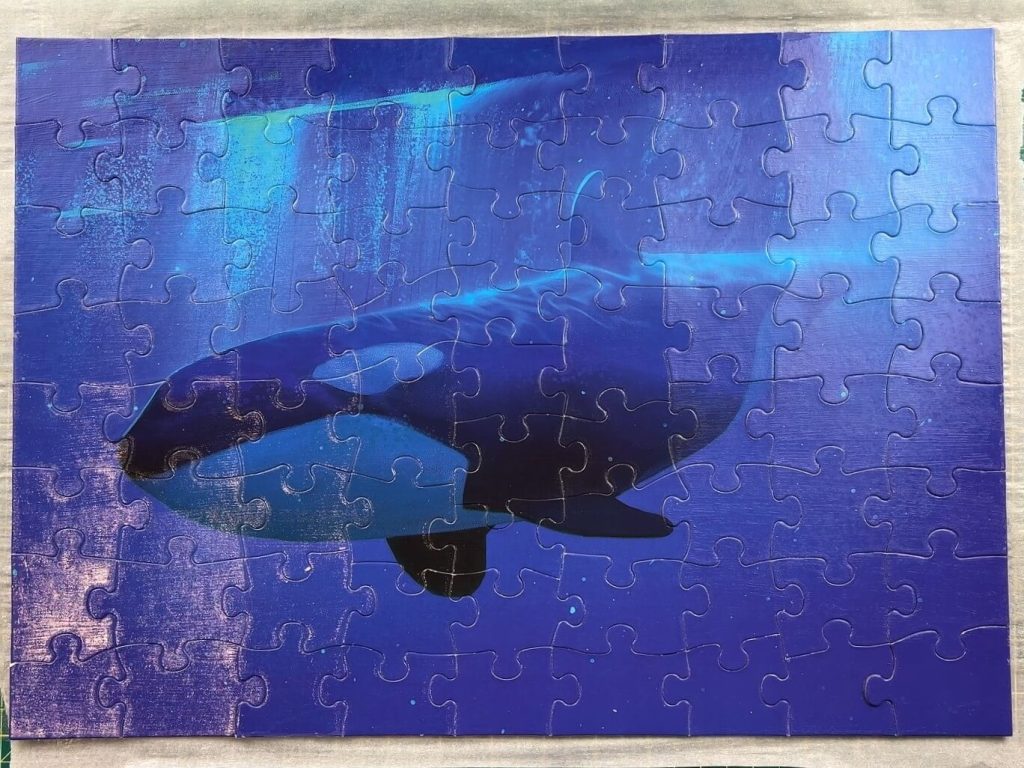 How to Frame a Puzzle with mod podge