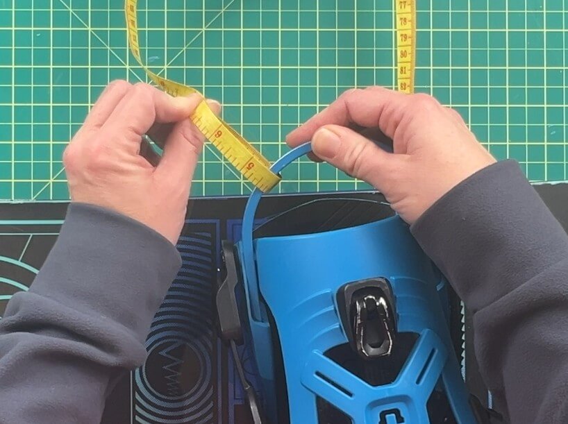 diy snowboard shoulder strap measuring binding