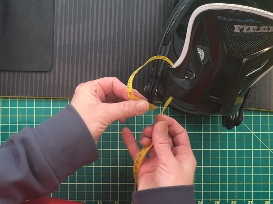diy snowboard shoulder strap measuring binding