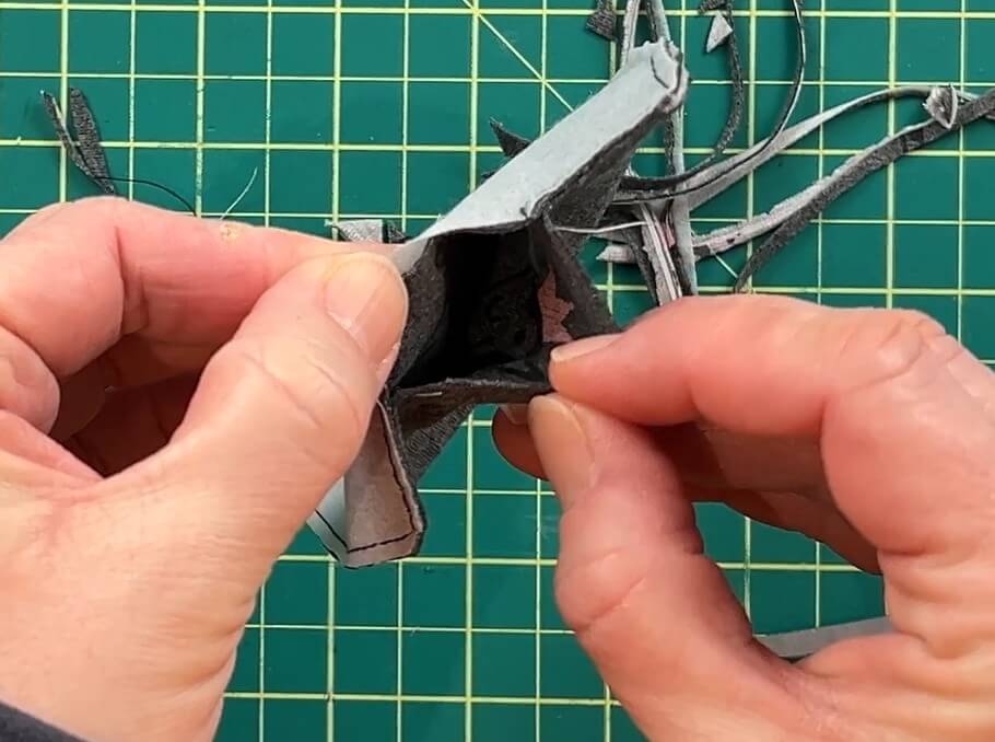 how to sew a corner bookmark