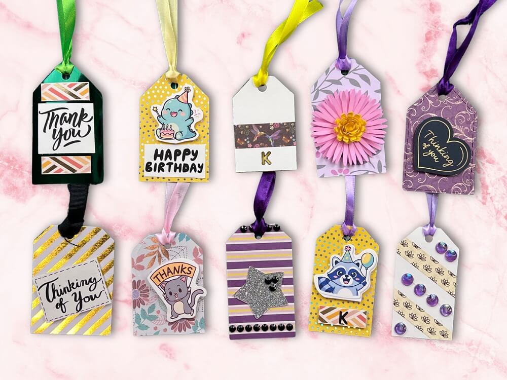 gift tags from scrap paper