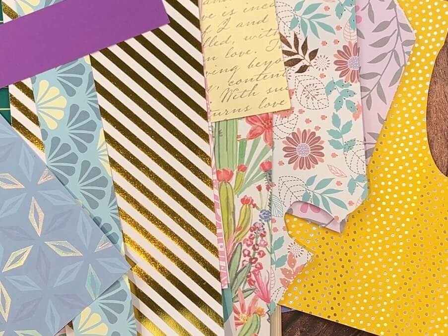 how to make laminated bookmarks with scrap paper