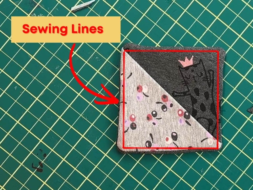 how to sew a corner bookmark