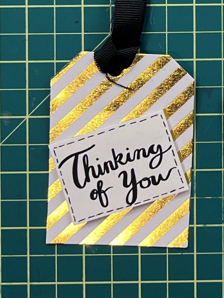tag 3 - faux stitch gift tags from scrap paper