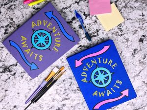 Adventure Awaits Notebook Design – Video, SVG and More
