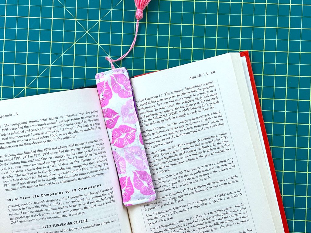 fabric bookmark 1