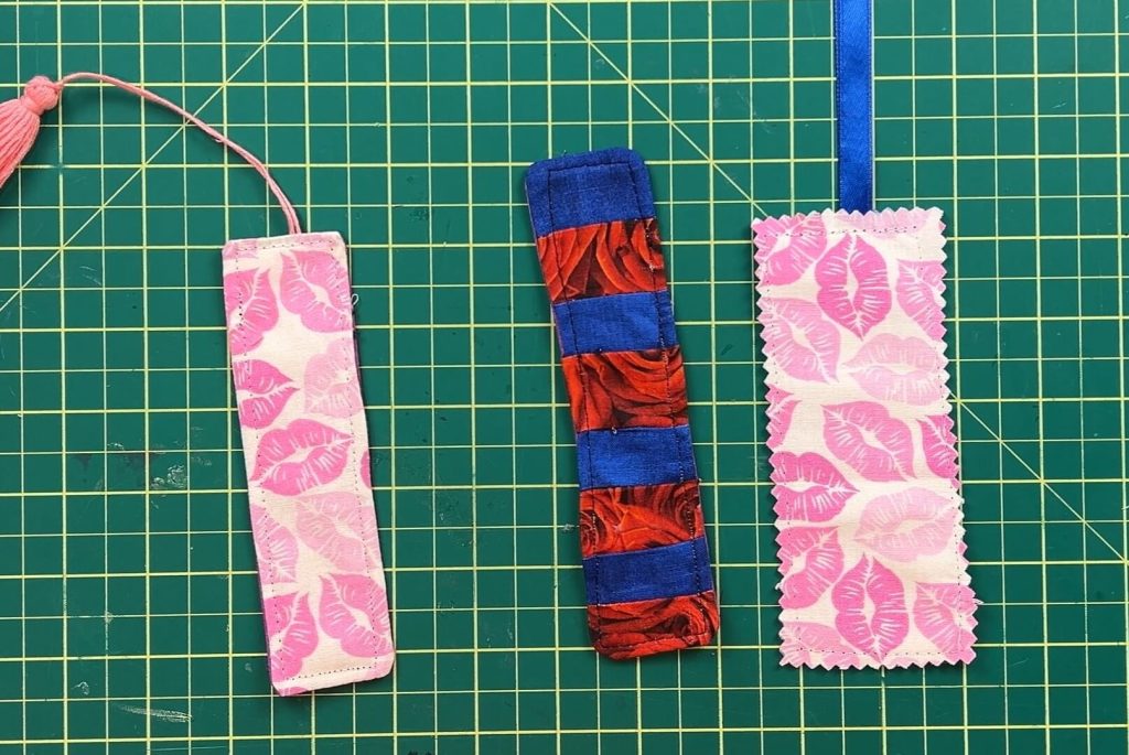 How to make fabric bookmarks