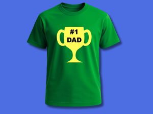 #1 Dad Trophy SVG