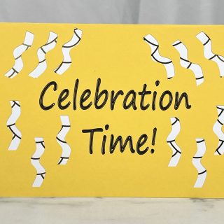 Celebration Time Card SVG