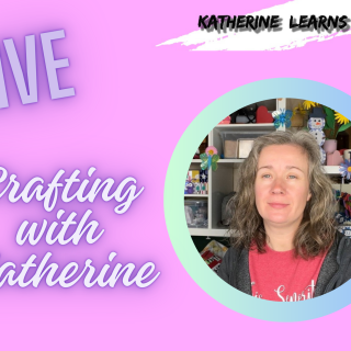 Crafting with Katherine Live Logo 3 by 2