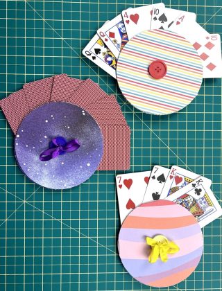 DIY Playing Card Holder, No-Sew Playing card holder