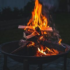 fire pit outdoor fall fire