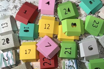 folded boxes advent beer calendar numbers