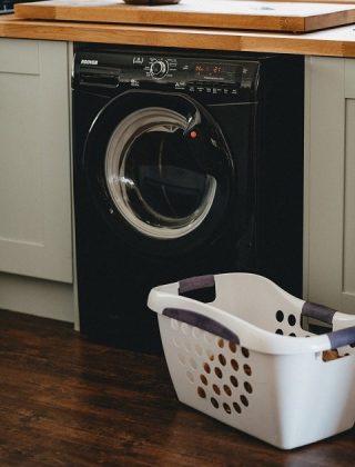 folding laundry