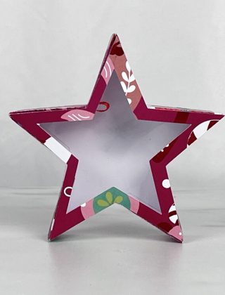 star peekaboo paper candy box