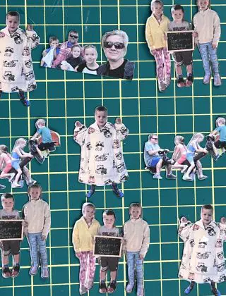 family photo sticker